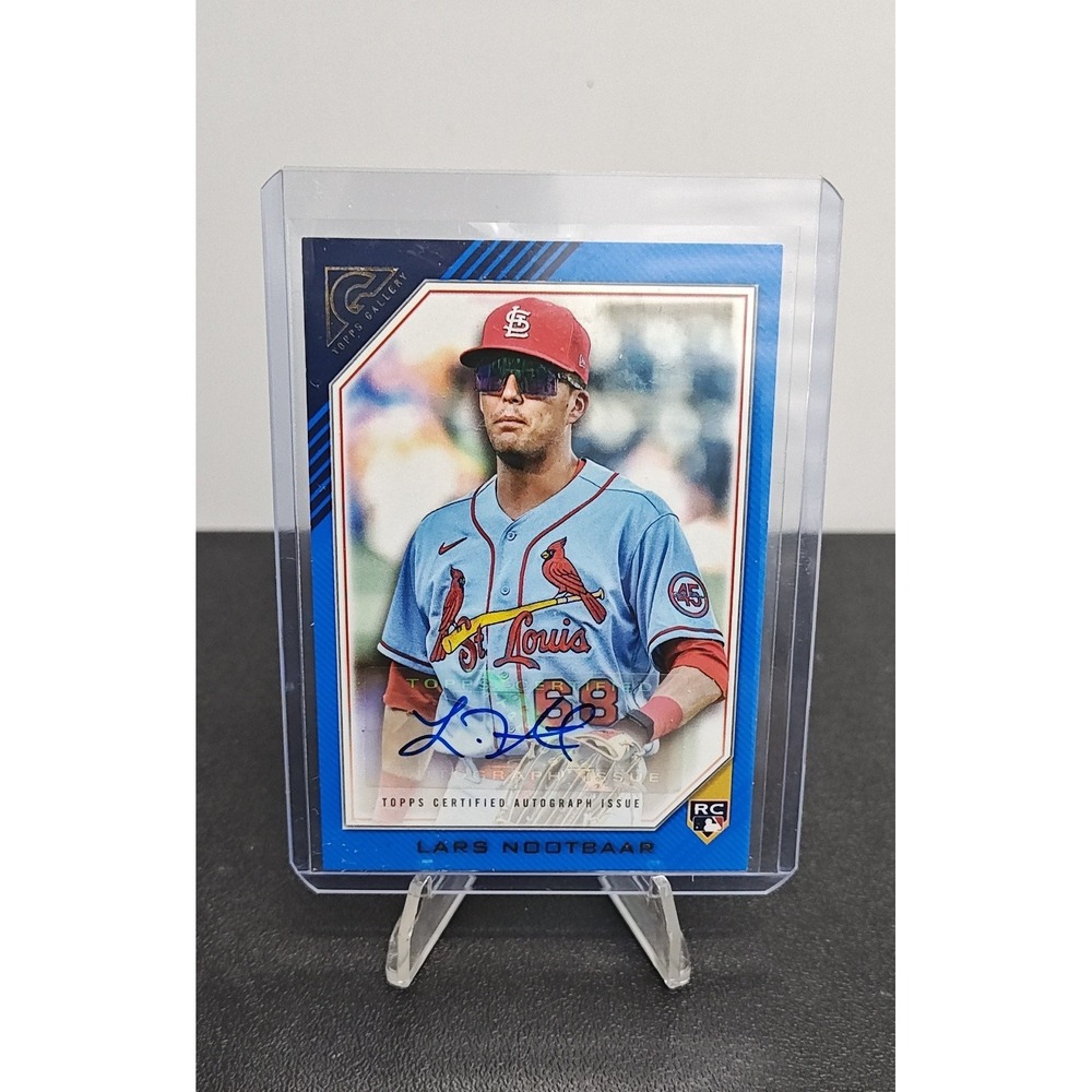 2022 Topps Gallery Lars Nootbaar Rookie Auto Blue Parallel /50 RA-LN Cardinals